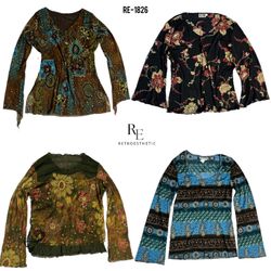 Y2K Grunge Langarmshirts (RE-1826)