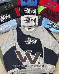 Stussy Rework Style Patchwork Jumpers - #13825