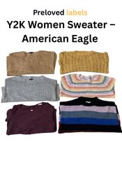Y2K Women’s Sweater – American Eagle, Bundle –(Wcv..