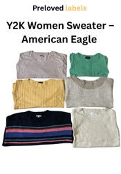 Y2K Women’s Sweater – American Eagle,  Bundle – (W..