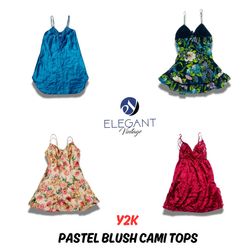 Y2K Pastel Blush Cami Tops - EV0823
