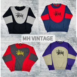 Stussyリワークスタイルスウェットシャツ