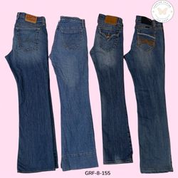 Authentic Y2K Flared Denim – Early 2000s Street & ..