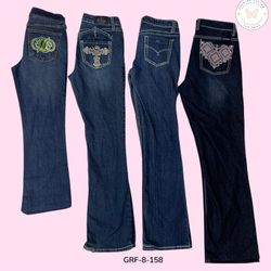 Retro Y2K Flared Denim – Early 2000s Wide Leg Jean..
