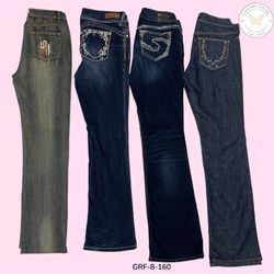 Y2K Wide Flare Denim Pants – Vintage Low Rise Jean..