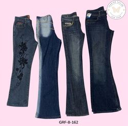 Vintage Y2K Flared Denim – Low Waist 2000s Jeans (..