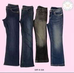Vintage Y2K Flared Denim – Low Rise Wide Leg Jeans..