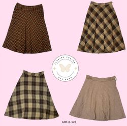 Y2K Vintage Wool Skirt – Classic 2000s Retro Style..