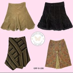 Vintage Y2K Wool Mini Skirt – Retro Chic Style (GR..