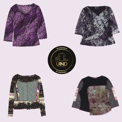 Y2K Mitternachtsblüten Tops