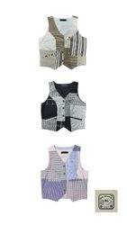 Maglione in pannelli e patchwork riciclato di Ralp..