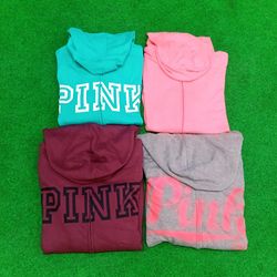 Sweat à capuche Pink Zipper