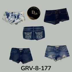 Shorts de mezclilla mini Y2k (GRV-8-177)