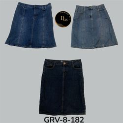 Y2k denim midi skirt (GRV-8-182)