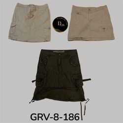 Y2k cargo midi skirt (GRV-8-186)