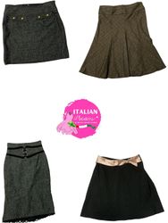 Y2K unique wool skirts
