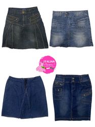 Y2k signature denim midi skirts