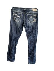 Embroidery mixed branded Jeans