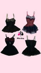 Y2k Dark Desire Duo Camisole Top (M-062)