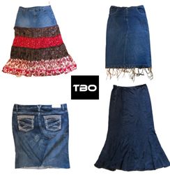 Denim skirts