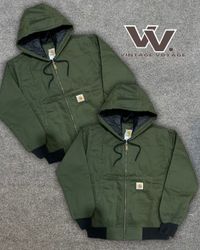 Carhartt Rework Style Oliv Active Jacken - #15825