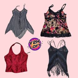 Y2K Love Story Cami Tops