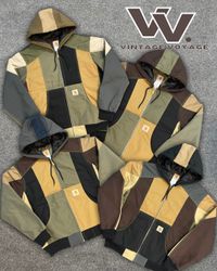 Jaquetas Ativas Patchwork Estilo Rework Carhartt -..
