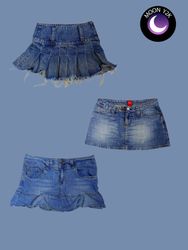 Minissaias de Jeans Retro Y2K Micro (M- 536)
