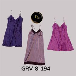 Vestidos de tirantes morados Y2K (GRV-8-194)