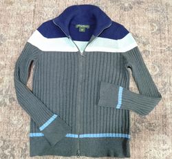 IQ0452 Y2k Double Zipper Sweaters