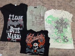 IQ0458 Y2K Graphic Baby Tees