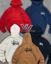Stussy Rework Style Felpe con cappuccio ricamate d..