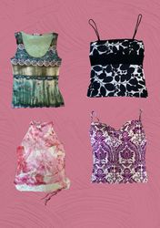 Débardeur en mesh rétro boho - Vibes vintage Y2K (..