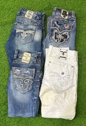 Y2K mens Rock Revival jeans