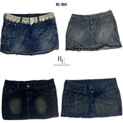 Y2K Britney Ära Denim Mini Röcke (RE-1841)