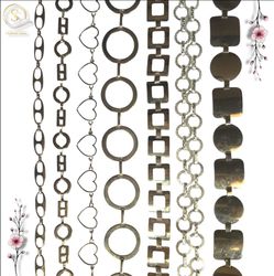 Y2K Style Silver Chain Belts