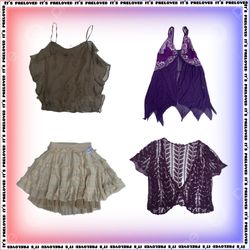 Dreamy Fairy Mix- Y2K Tops and Skirts-(SS-1142)