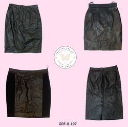 Y2K Italian Black Leather Skirt – Timeless Vintage..