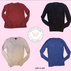 Suéter Tommy Hilfiger Y2K – Estilo vintage clásico..