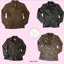 Vintage Y2K Leather Jacket – Early 2000s Retro Out..
