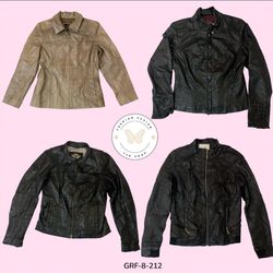 Retro Y2K Leather Jacket – Vintage 2000s Streetwea..