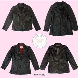 Retro Y2K Leather Jacket – Vintage 2000s Streetwea..