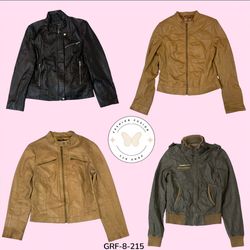 Retro Y2K Leather Jacket with Zipper – 2000s Fashi..