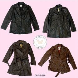 Y2K Vintage Leather Long Coat – 2000s Streetwear T..