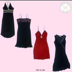 Authentic Y2K Red & Black Patterned Dress – Iconic..