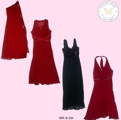 Vintage Y2K Red & Black Dress – Statement Retro Fa..