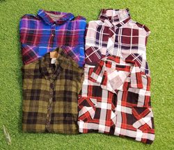 Flannel print shirt