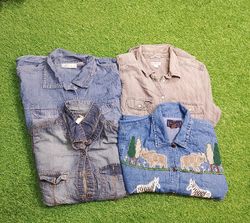 Women beautiful denim shirts