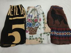 CR4693 UPCYCLED TAPESTRY SHORTS