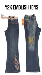 Y2K embelezar jeans